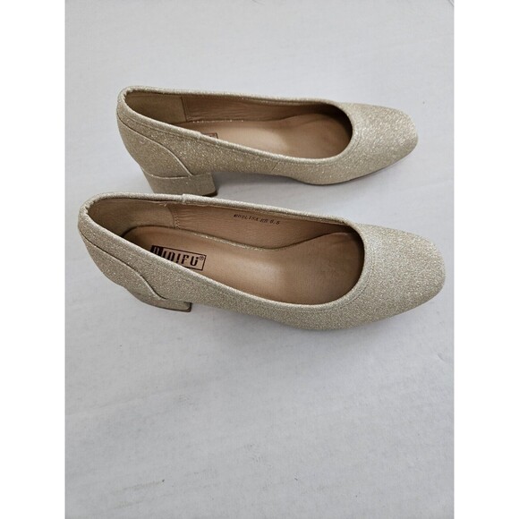 Idifu Metallic Sparkle Low Block Heels Size 6.5 New Didifu - Picture 2 of 10